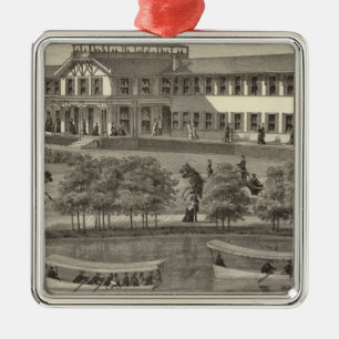 Lake House, Spring Lake, NJ Metal Ornament