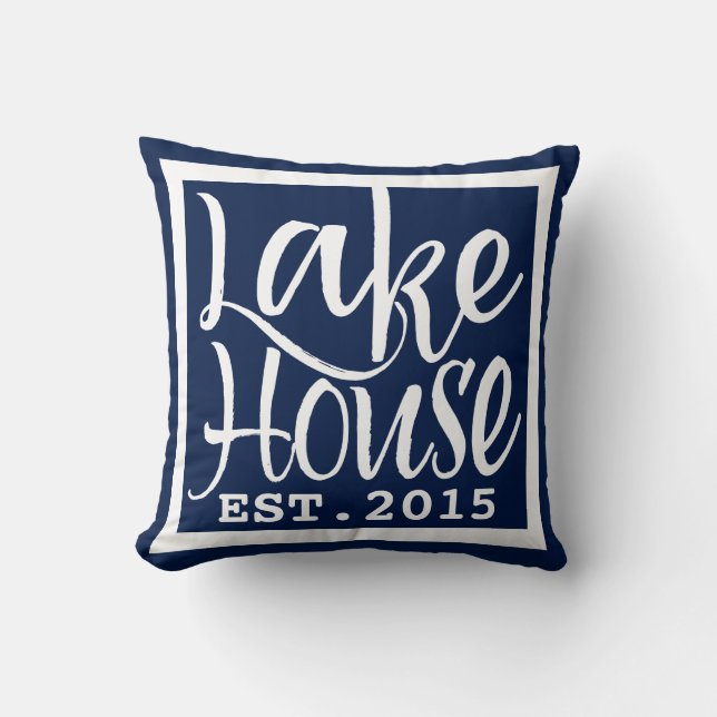 Lake House Throw Pillow (Front)