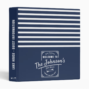 Lake House Vacation Rental Guest Information Binder