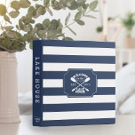 Lake House Vacation Rental Guest Information Binder<br><div class="desc">Our lakeside chic binder is perfect for sharing and organizing guest information for your vacation rental, lake house or cottage. Design features our Lake House canoe paddles logo against classic navy blue and white stripes, with "welcome to the lake house" and your year established in the center. Personalize the spine...</div>