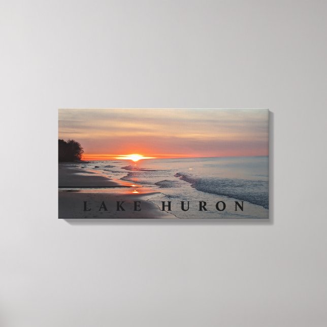 Lake Huron Sunset Canvas Print (Front)