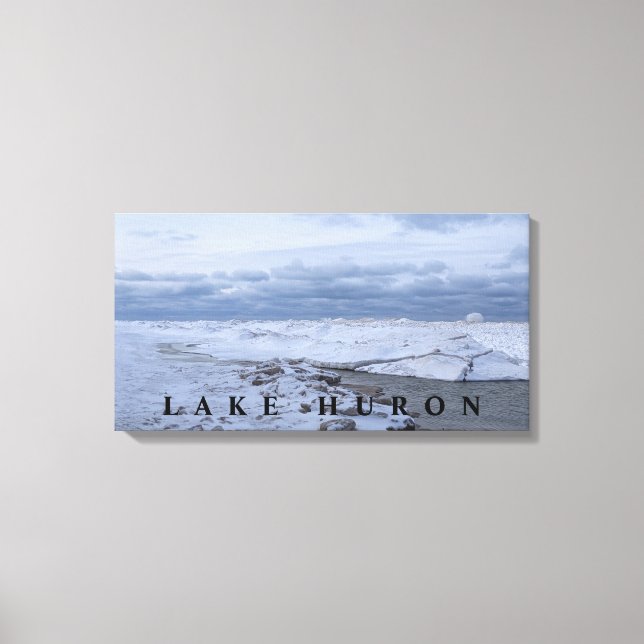 Lake Huron Winter Canvas Print (Front)