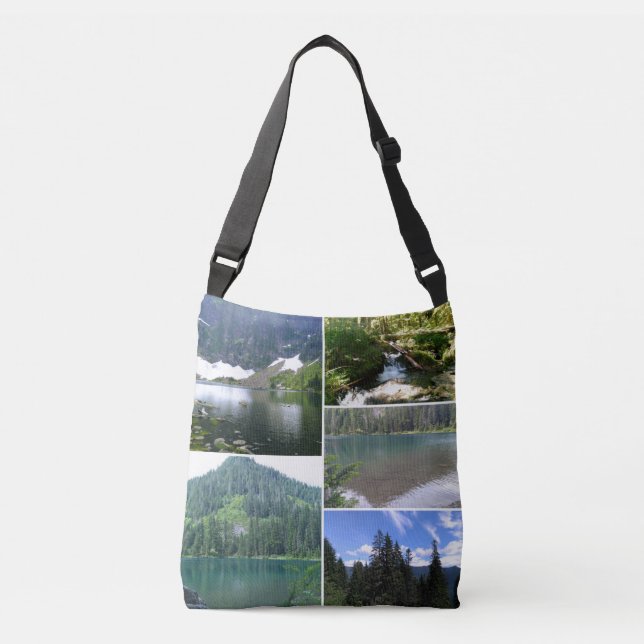 Lake images Cross Body Tote Bag (Front)