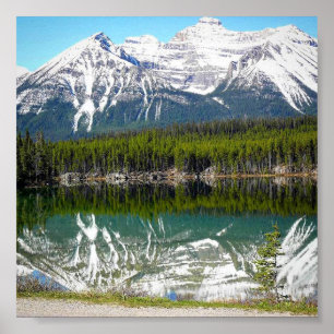 Lake in Banff Poster