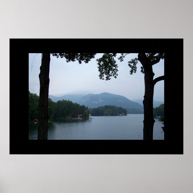 Lake in NC Mountains. Poster (Front)