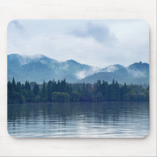Lake in the Mountains Landscape Mouse Pad