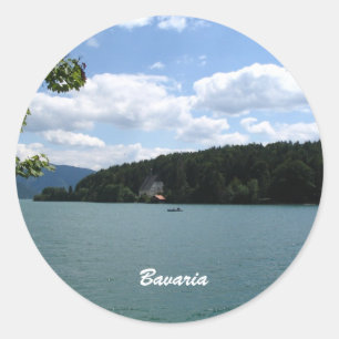 Lake in Upper Bavaria Classic Round Sticker
