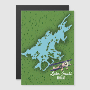 Lake Inari Finland map