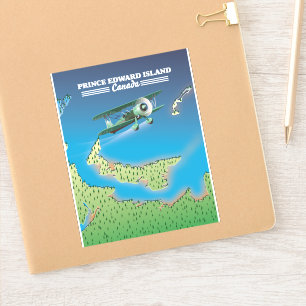 Lake Inari Finland map Sticker