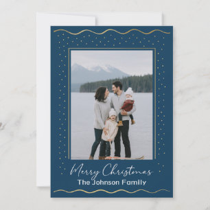 Lake Inspired Photo Family Christmas Card
