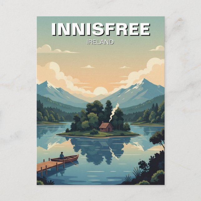 Lake Isle of Innisfree Postcard (Front)