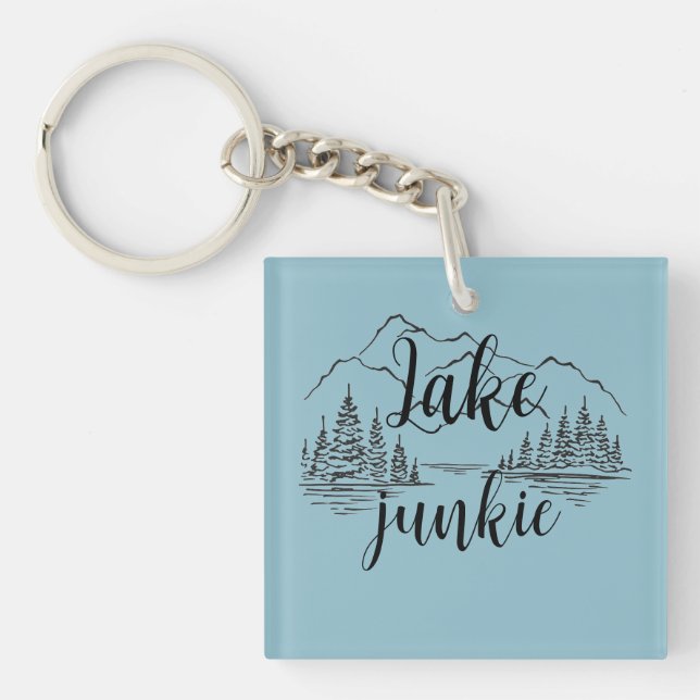 “Lake Junkie”  Keychain (Front)