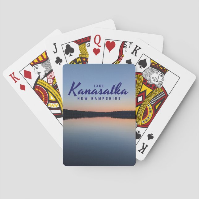 Lake K playing cards NH  (Back)