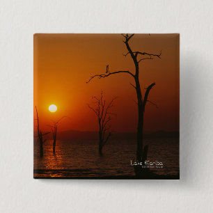 Lake Kariba 2 Inch Square Button