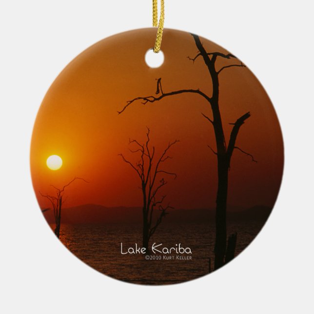 Lake Kariba Ceramic Ornament (Front)