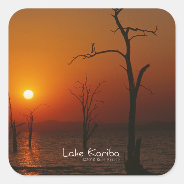 Lake Kariba Square Sticker (Front)