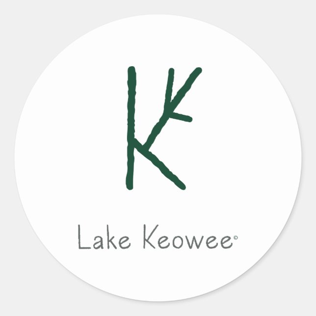 Lake Keowee Classic Round Sticker (Front)