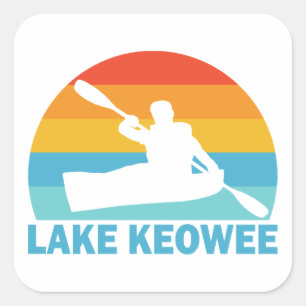 Lake Keowee South Carolina Kayak Square Sticker