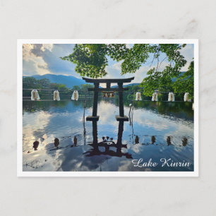 Lake Kinrin, Yufuin Japan Travel Postcard