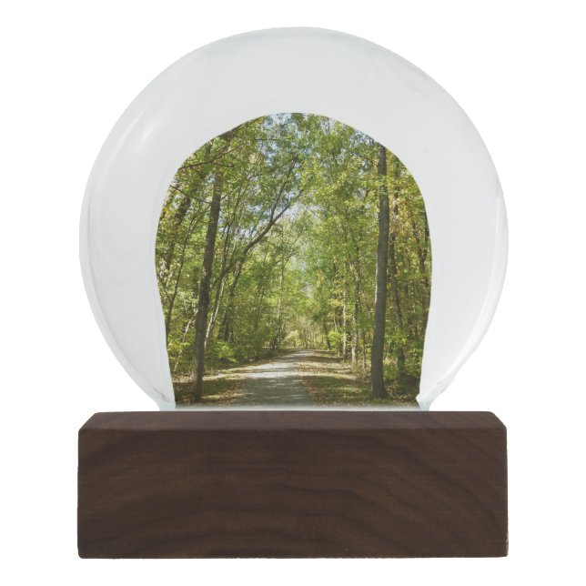 Lake Kittamaquandi Trail in Columbia Maryland Snow Globe (Front)