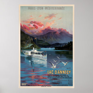 Lake Lac Annecy Auvergne-Rhône-Alpes Paris Lyon Poster