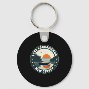 Lake Lackaw New Jersey Sunset T Shirt  Keychain