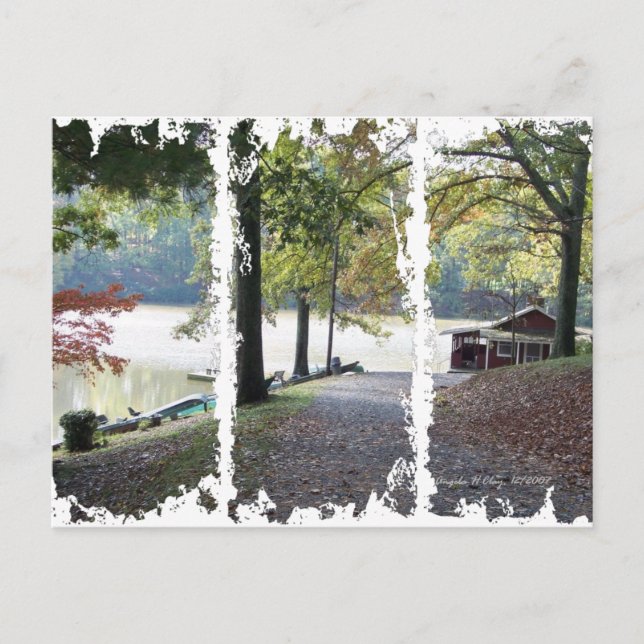 Lake Lanier 3 box Postcard by Angela Clay (Front)