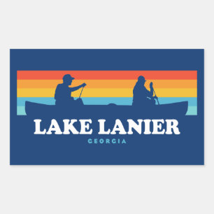 Lake Lanier Georgia Canoe Sticker