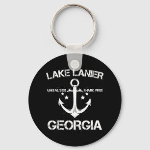 Lake Lanier Georgia Funny Fishing Camping Summer G Keychain