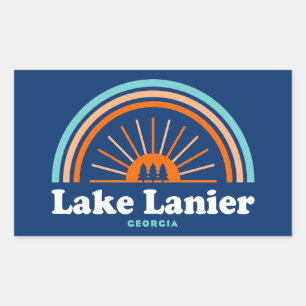Lake Lanier Georgia Rainbow Sticker