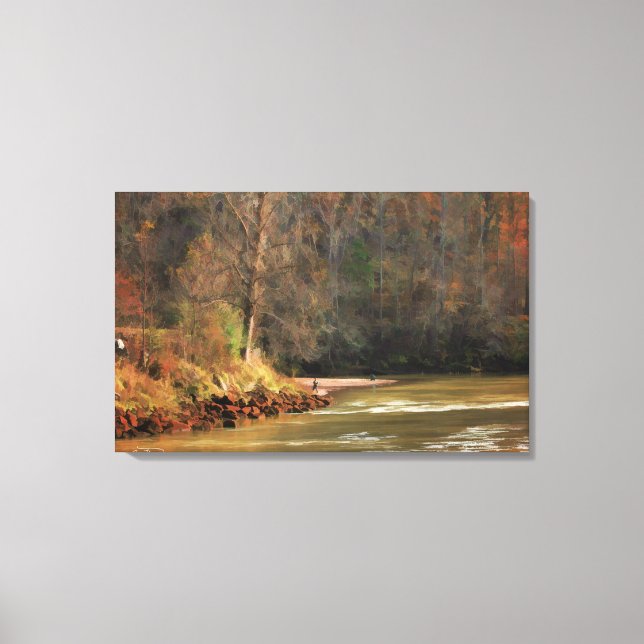Lake Lanier Oil Painting and Canvas Print Georgia (Front)