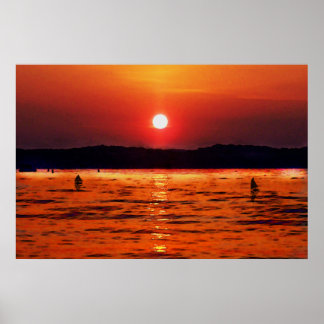 Lake Lanier Sunset Poster