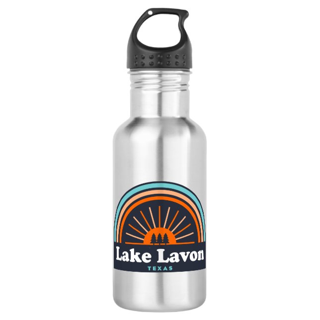 Lake Lavon Texas Rainbow 532 Ml Water Bottle (Front)
