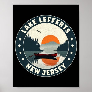 Lake Lefferts New Jersey Sunset T Shirt Poster