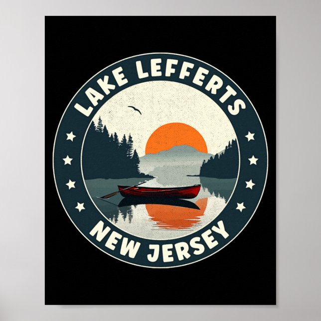 Lake Lefferts New Jersey Sunset T Shirt  Poster (Front)