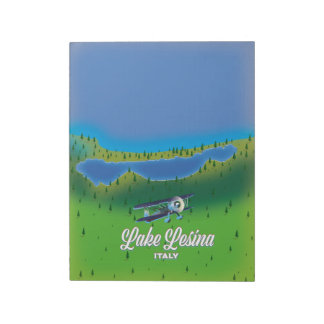 Lake Lesina italy map Notepad