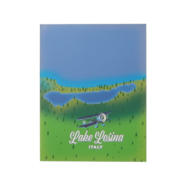 Lake Lesina italy map Notepad (Rotated)