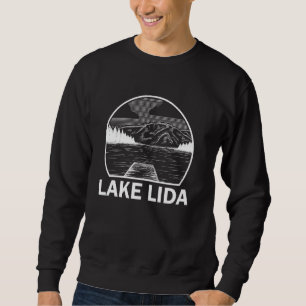 Lake Lida Minnesota Funny Fishing Camping Summer Sweatshirt