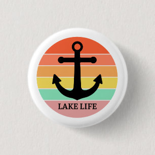 LAKE LIFE   1 INCH ROUND BUTTON
