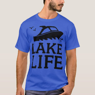 Lake Life Boating Bass Fishing Camping Campfire Ca T-Shirt