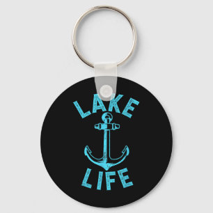 Lake Life Boating Fishing Kayaking Sailing Captain Keychain
