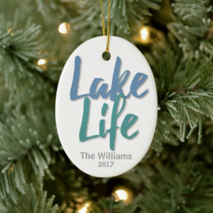 Lake Life Ceramic Ornament