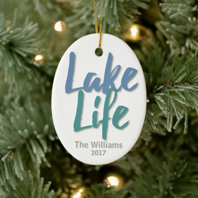 Lake Life Ceramic Ornament (Tree)