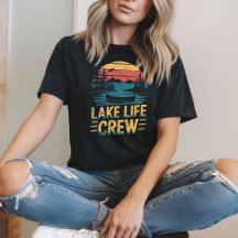 Lake Life Crew Retro Sunset - Summer Lake Vibe