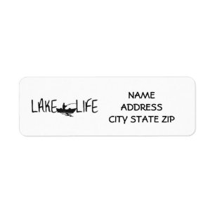 **LAKE LIFE** ÉTIQUETTE D'ADRESSE DE RETOUR POUR P