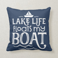 Lake Life Floats My Boat Blue