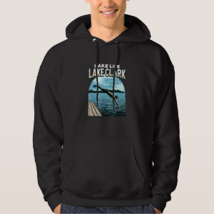 Lake Life Lake Clark Swimming Alaska Swimmer Swim Hoodie