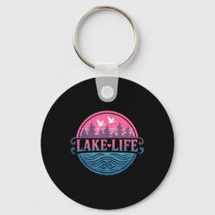 Lake Life Lake Mode Boating Cabin Life Summer Lake Keychain