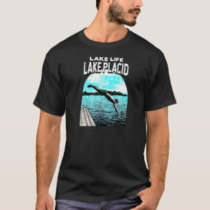 Lake Life Lake Placid Swimming New York Swimmer Sw T-Shirt