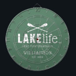 Lake Life Paddles Personalized Dartboard<br><div class="desc">Message me if you need assistance or have any special requests.</div>